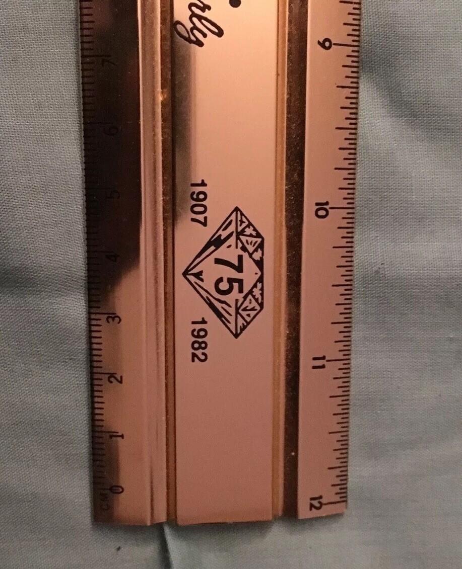 Vintage 1982 First National Bank & Trust Co. Of Beverly Souvenir Ruler